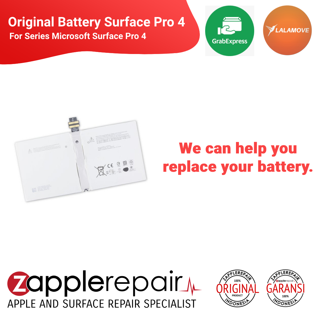 Surface Pro 4 (M1724) Battery (G3HTA027H)