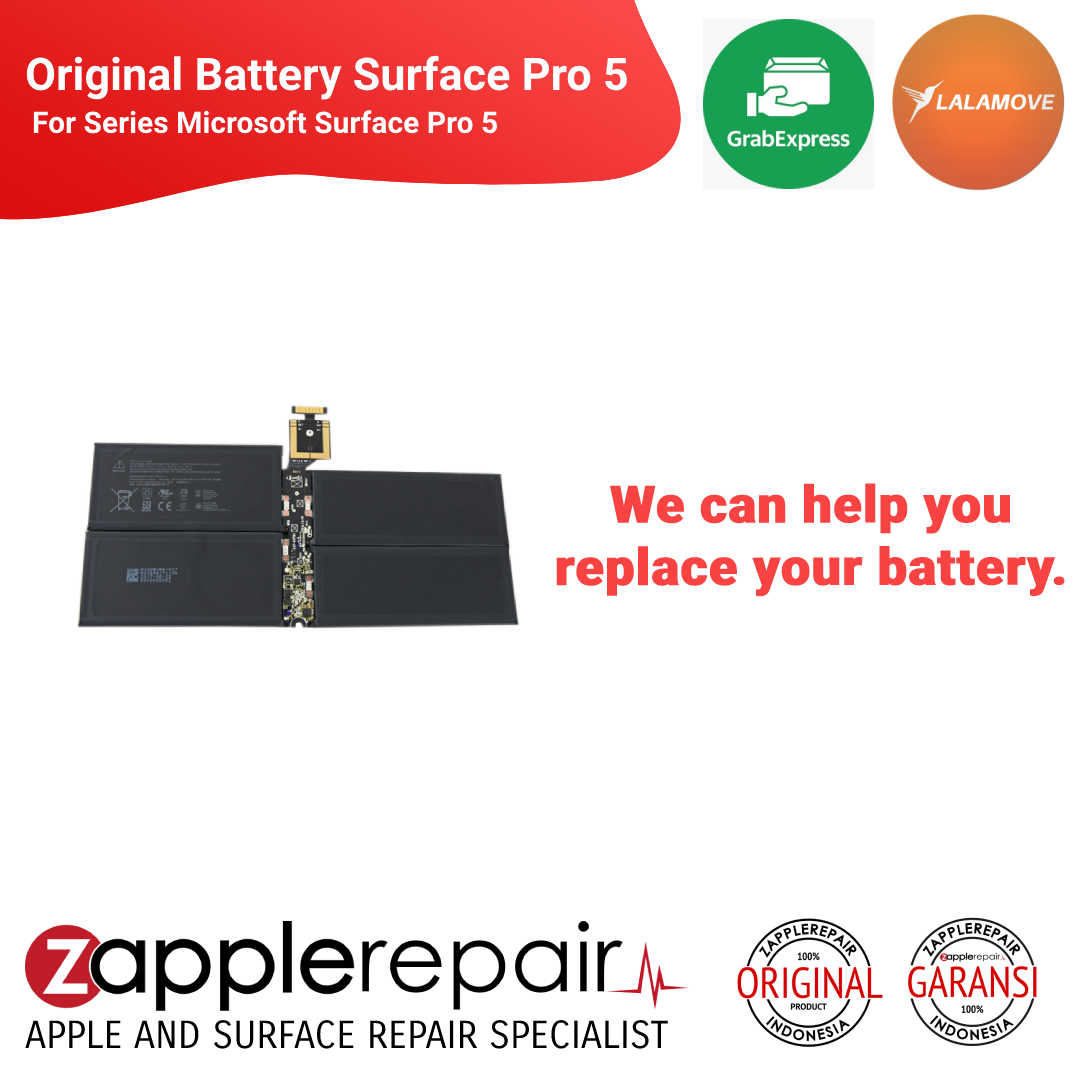 Surface Pro 5 / 6 (M1796) Battery (G3HTA038H)