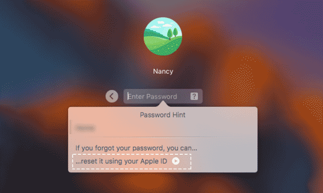 forgot imac password